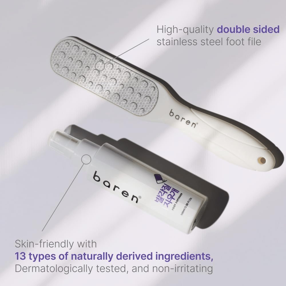 BAREN - Foot Callus Eraser Home Set [2pcs / Kit]