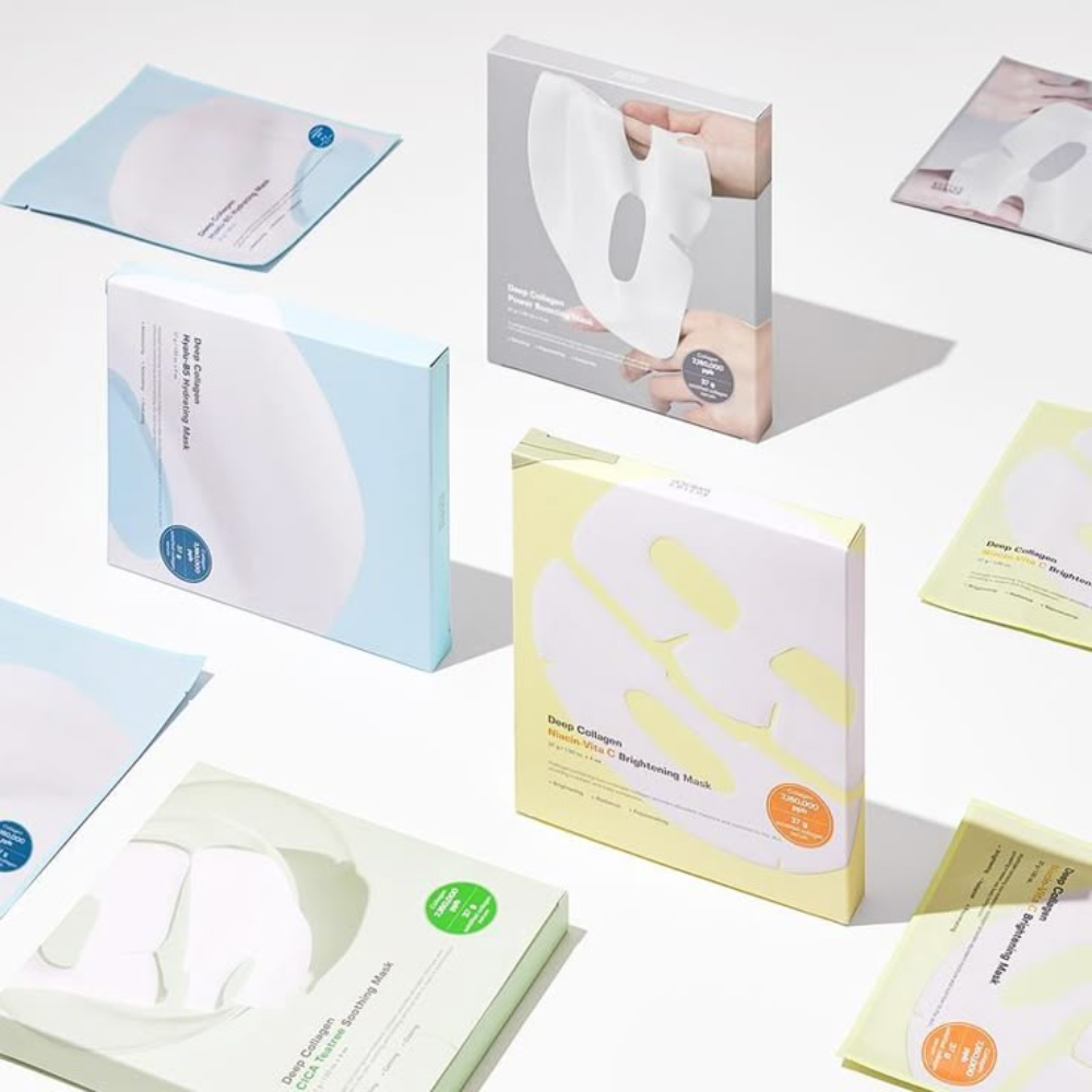 SUNGBOON EDITOR - Deep Collagen Cica Teatree Soothing Mask Set [4 sheets - 37g]