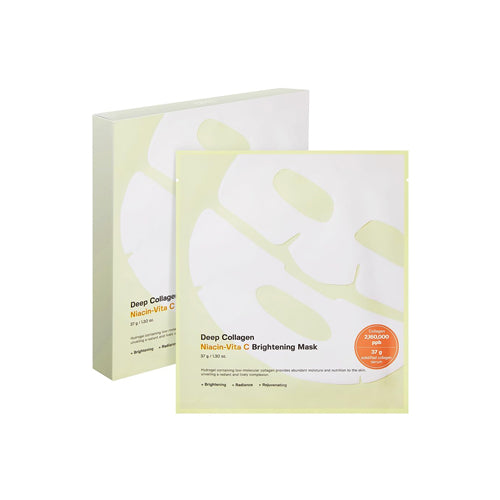 SUNGBOON EDITOR - Deep Collagen Niacin Vita C Brightening Mask Set [4 sheets - 37g]