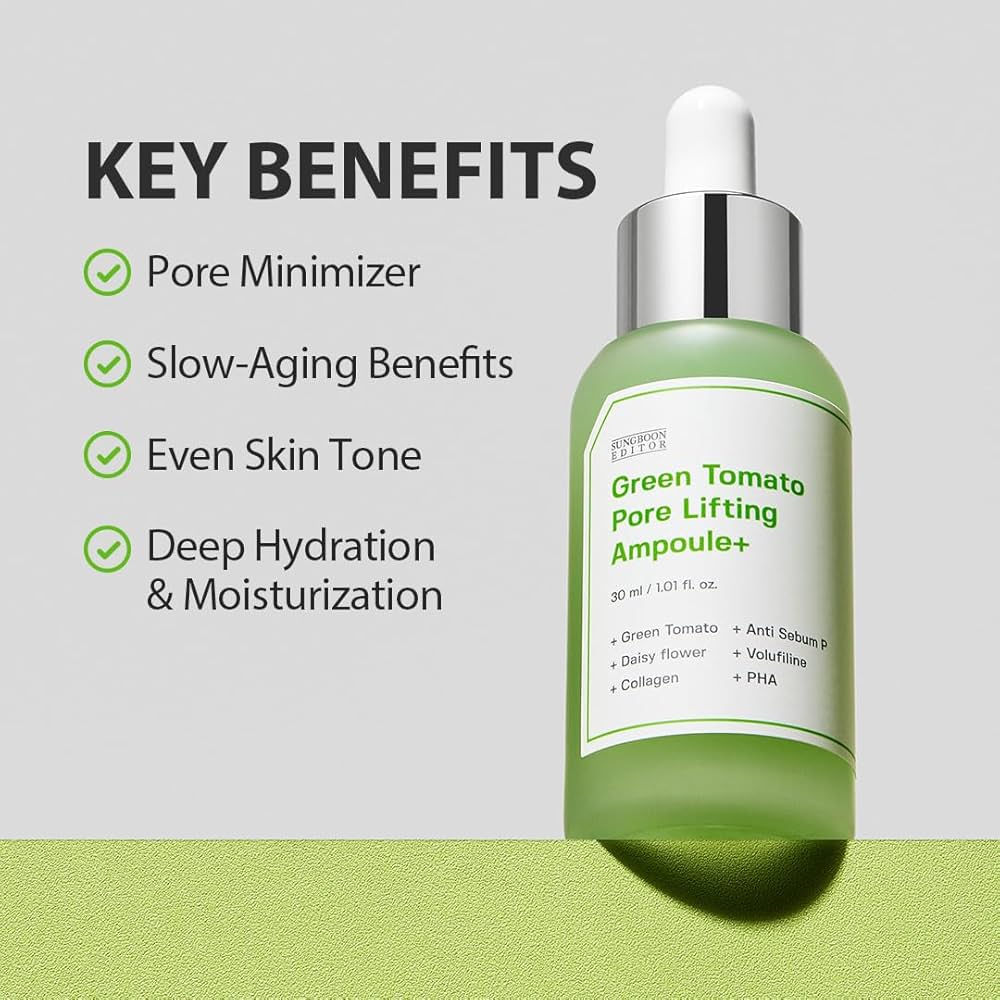 SUNGBOON EDITOR - Green Tomato Pore Lifting Ampoule+ Jumbo [75ml]
