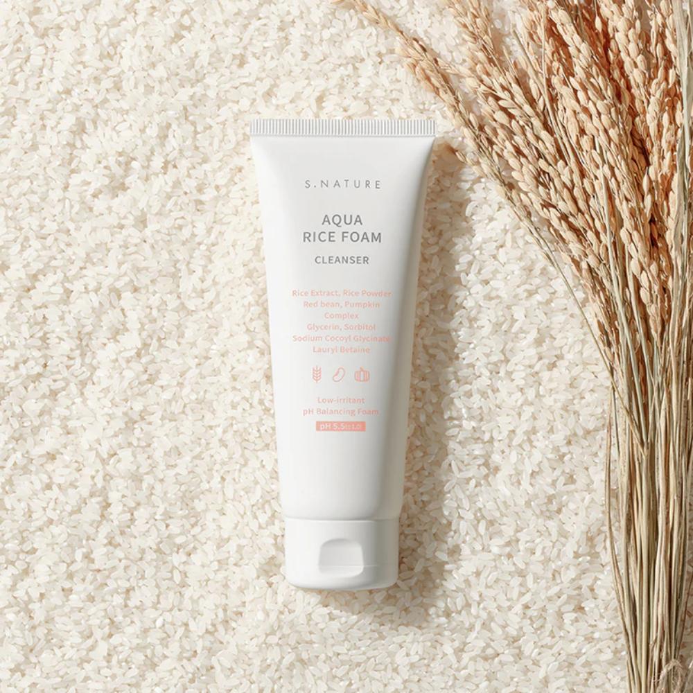 S.NATURE - Aqua Rice Foam Cleanser [160ml]