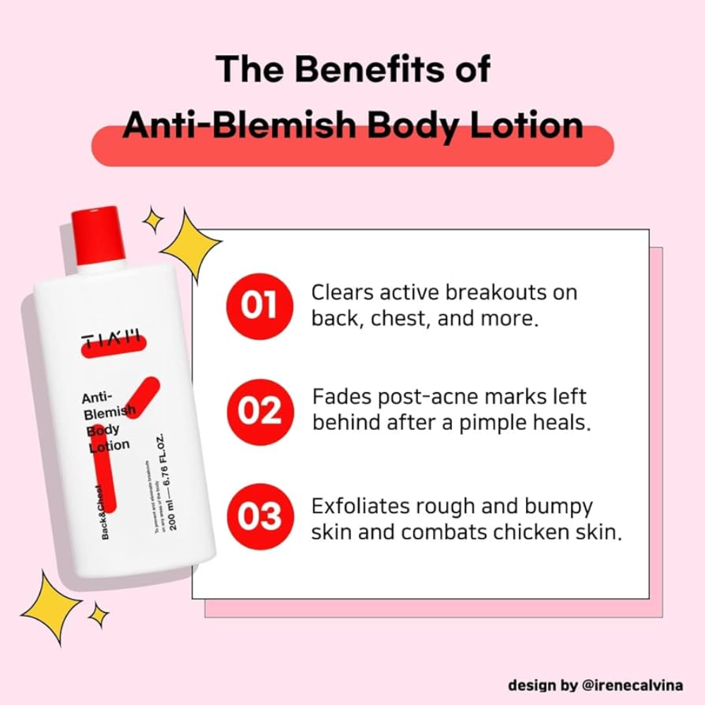 TIA'M - Anti Blemish Body Lotion Back & Chest [200ml]