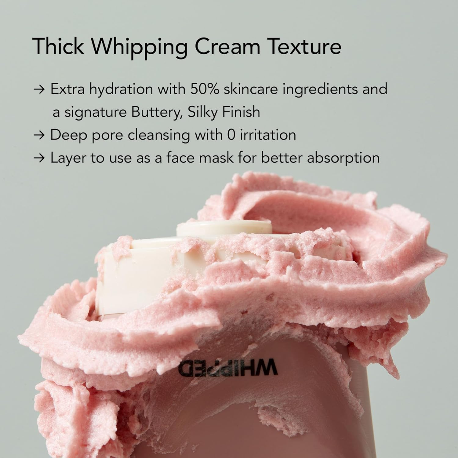 WHIPPED - Vegan Pack Cleanser Jumbo - 5 Types [130g] EXP 2026