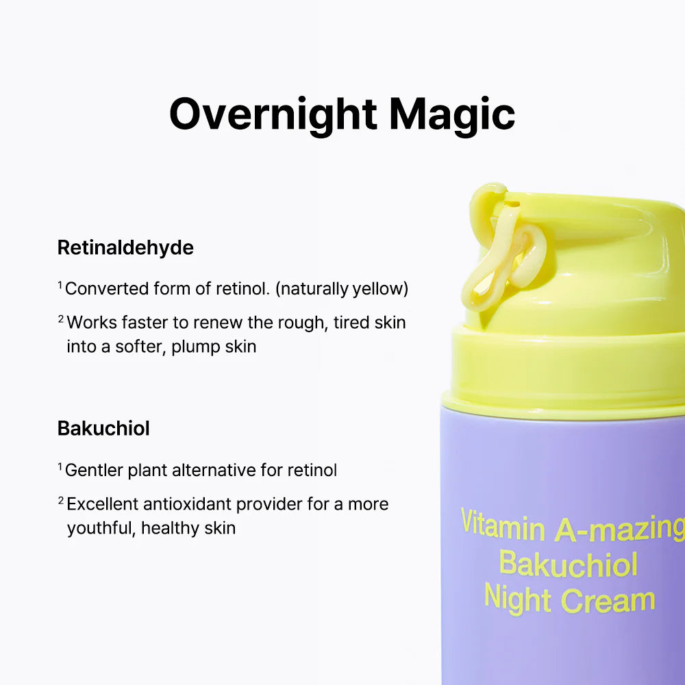 BY WISHTREND - Vitamin A-mazing Bakuchiol Night Cream [30g] FINAL SALE EXP MAR 2026